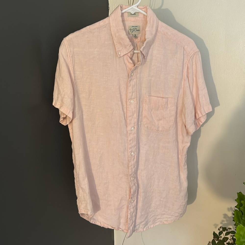 J. Crew short-sleeve linen shirt